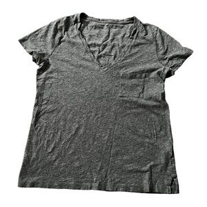 Madewell 100% Cotton Grey V-neck Tshirt Size Small